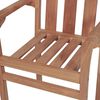 vidaXL Garden Chairs 2 pcs with Cream Cushions Solid Teak Wood