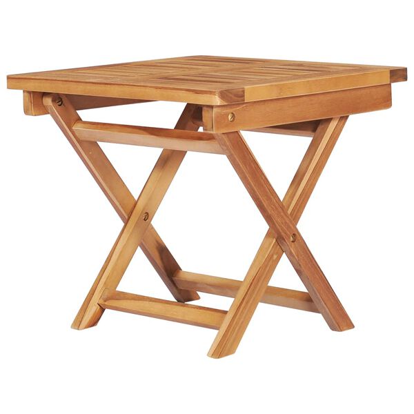 vidaXL Sun Loungers 2 pcs with Table and Cushion Solid Teak Wood