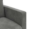 vidaXL Sofa Dark Grey 138 x 78 x 80 cm Velvet