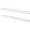 vidaXL Wall Shelves 4 pcs White 100 cm