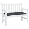 vidaXL Garden Bench Cushion Black 100x50x7 cm Oxford Fabric