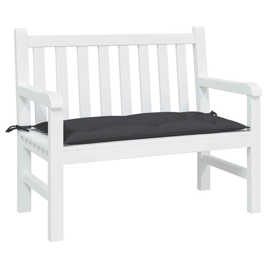 vidaXL Garden Bench Cushion Black 100x50x7 cm Oxford Fabric
