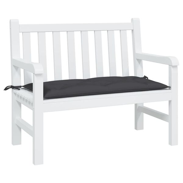 vidaXL Garden Bench Cushion Black 100x50x7 cm Oxford Fabric