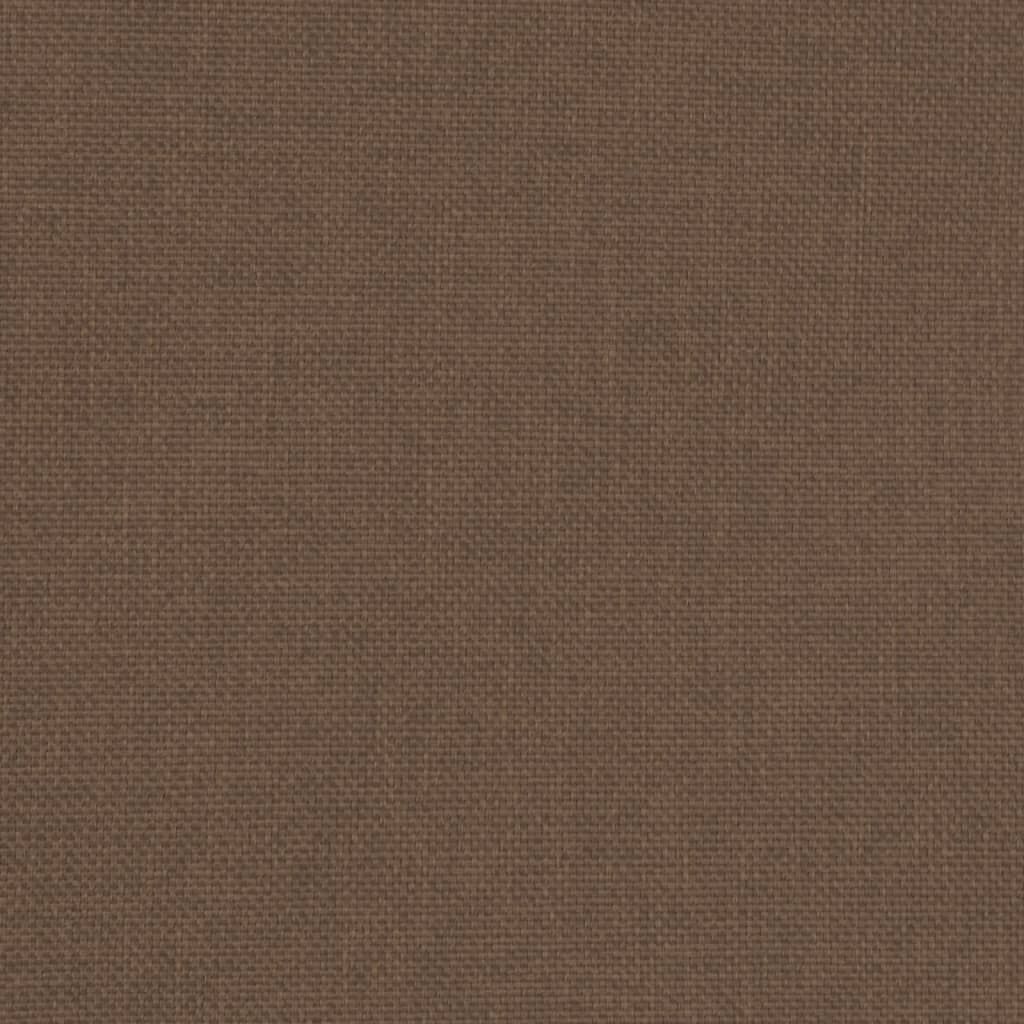 vidaXL Tub Chair with Footstool Brown Fabric