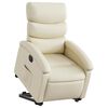 vidaXL Electric Stand up Recliner Chair Cream Faux Leather