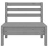 vidaXL 6 Piece Garden Lounge Set Grey Solid Pinewood