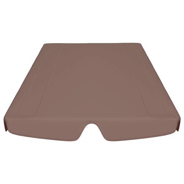 vidaXL Replacement Canopy for Garden Swing Brown 150/130x105/70 cm