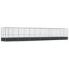 vidaXL Aviary with Extension Silver 1246x207x212 cm Steel