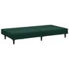 vidaXL 2-Seater Sofa Bed Dark Green Velvet