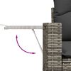 vidaXL 6 Piece Garden Sofa Set with Cushions Grey Poly Rattan