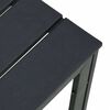 vidaXL Coffee Table Black 78x78x74 cm HDPE Wood Look