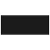 vidaXL TV Cabinet Black with Black Glass 100x40x40 cm