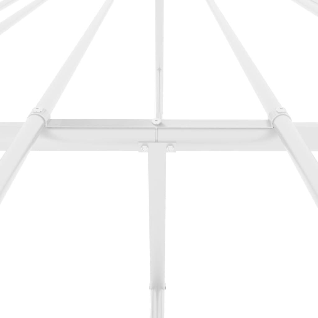 vidaXL Metal Bed Frame without Mattress White 183x213cm