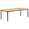 vidaXL Dining Table 220x100x76 cm Rough Mango Wood