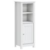 vidaXL Bathroom Cabinet "BERG" White 40x34x110 cm Solid Wood Pine
