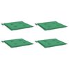 vidaXL Garden Chair Cushions 4 pcs Green 50x50x4 cm Oxford Fabric