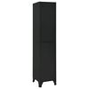 vidaXL Locker Cabinet Black 38x40x180 cm Steel
