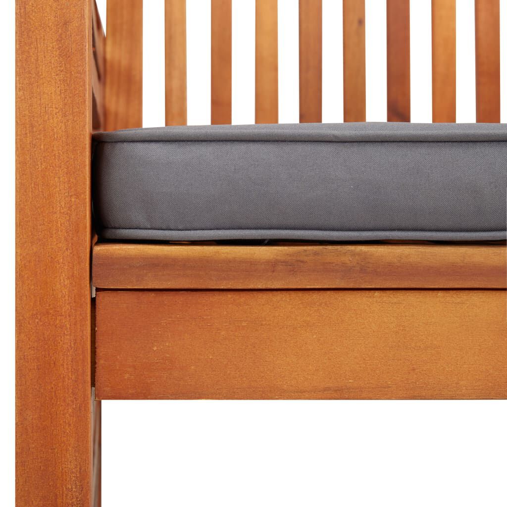 vidaXL Garden Dining Chair with Cushion Solid Acacia Wood