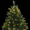 vidaXL Artificial Hinged Christmas Tree 300 LEDs 180 cm