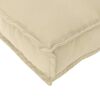 vidaXL Cushion Beige 120 x 50 x 12 cm Oxford Fabric