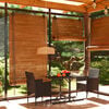 vidaXL 3 Piece Garden Dining Set Black