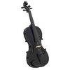 vidaXL Violin Full Set with Bow and Chin Rest Black 4/4