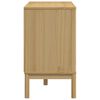 vidaXL Chest of Drawers FLORO Wax Brown Solid Wood Pine