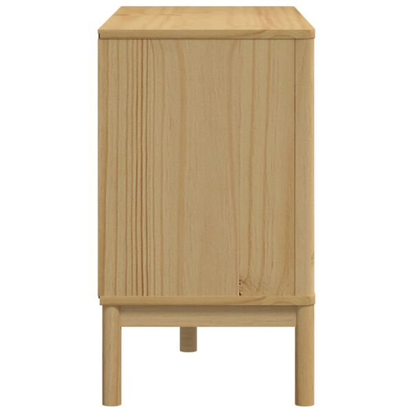 vidaXL Chest of Drawers FLORO Wax Brown Solid Wood Pine