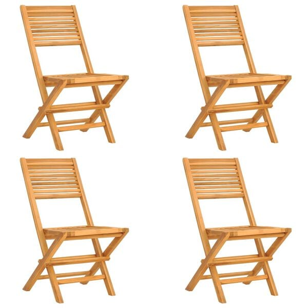 vidaXL 5 Piece Garden Dining Set Solid Wood Teak
