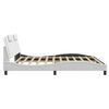 vidaXL Bed Frame "Viana" without Mattress White 193x203 cm Faux Leather