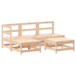 vidaXL 5 Piece Garden Lounge Set Solid Wood Pine