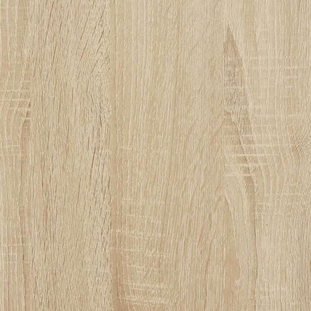 vidaXL Desk White and Sonoma Oak 80x45x74 cm Engineered Wood