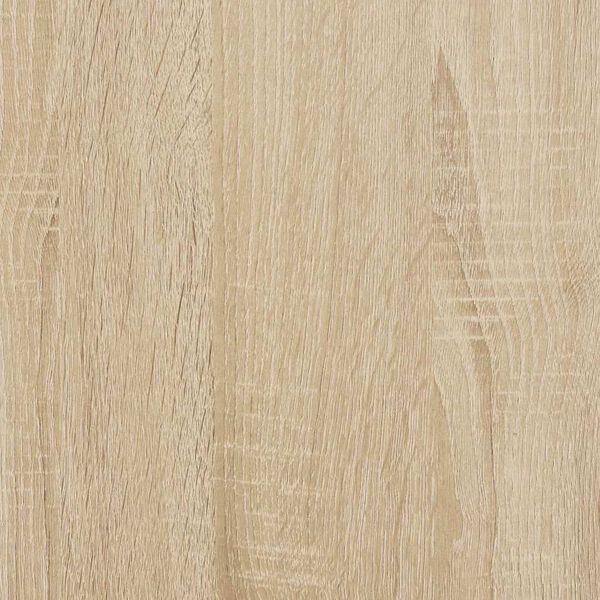 vidaXL Desk White and Sonoma Oak 80x45x74 cm Engineered Wood