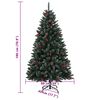 vidaXL Artificial Christmas Tree 300 LEDs 180 cm