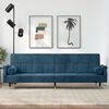vidaXL Sofa Bed with Cushions Light Grey Velvet