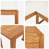 vidaXL Garden Bench Set 2 pcs Brown Solid Acacia Wood