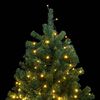 vidaXL Artificial Hinged Christmas Tree 150 LEDs 120 cm
