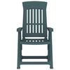 vidaXL Garden Reclining Chairs 2 pcs Green PP