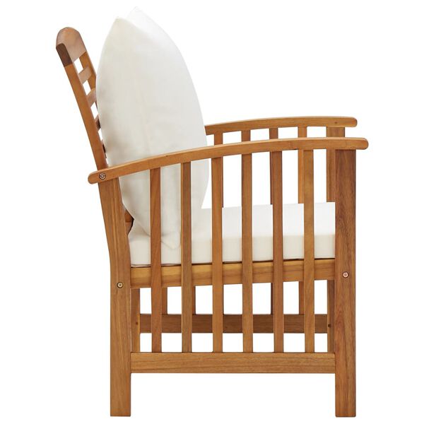 vidaXL 5 Piece Garden Lounge Set with Cushions Solid Acacia Wood (310257+310260+310263)