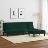 vidaXL 2 Piece Sofa Set with Pillows Dark Green Velvet
