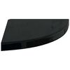 vidaXL Floating Corner Shelves 4 pcs High Gloss Black 35x35x3.8 cm MDF