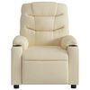 vidaXL Massage Recliner Chair Cream Fabric