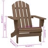vidaXL Garden Chair Wood Brown