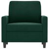 vidaXL Sofa Chair Dark Green 60 cm Velvet