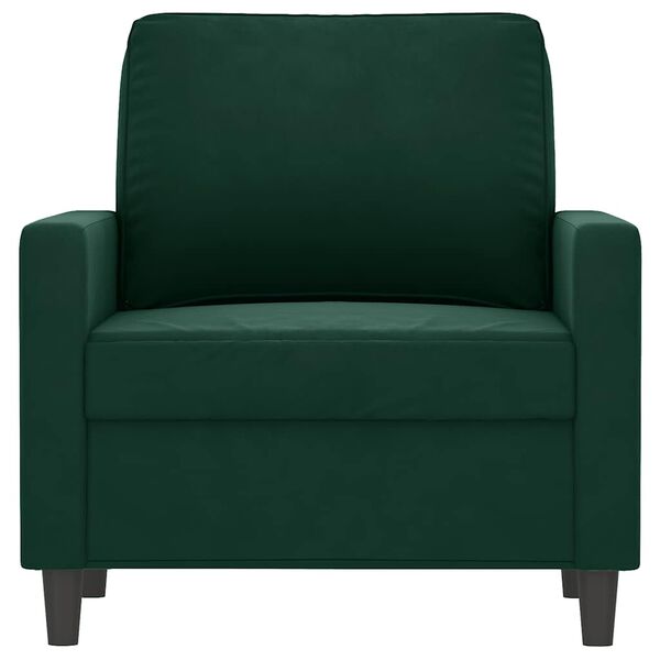 vidaXL Sofa Chair Dark Green 60 cm Velvet