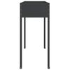 vidaXL Garden Planters 2 pcs Anthracite Galvanised Steel