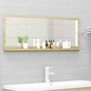 vidaXL Bathroom Mirror Sonoma Oak 100x10.5x37 cm Engineered Wood