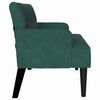 vidaXL Bench Dark Green 112 x 65.5 x 75 cm Velvet