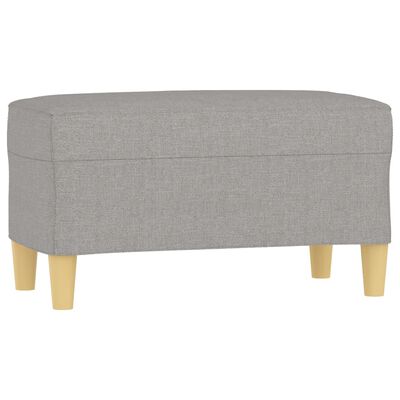 vidaXL Bench Light Grey 70x35x41 cm Fabric