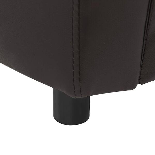 vidaXL Dog Sofa Brown 67x41x39 cm Faux Leather